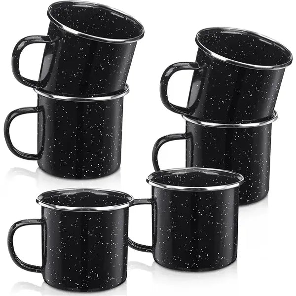 Enamel-Lined Iron Coffee Mug