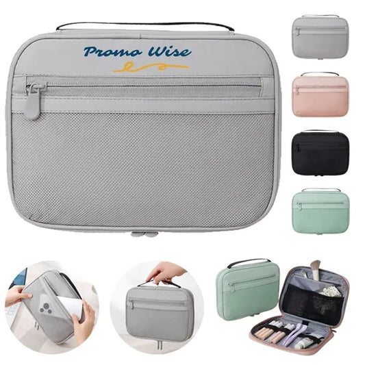 Multifunction Spacious Dual Zipper Travel Cosmetic Organizer