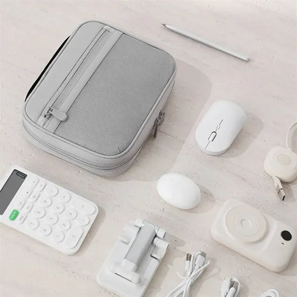 Multifunction Spacious Dual Zipper Travel Cosmetic Organizer