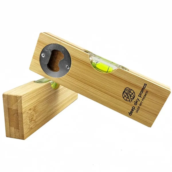 Leveling gauge bottle opener
