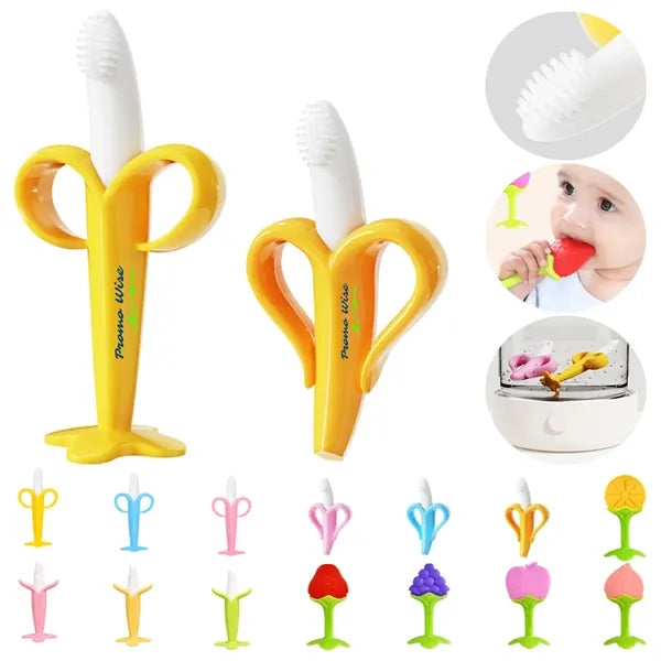 Soft Silicone Easy-Grip Dishwasher Safe Baby Teether