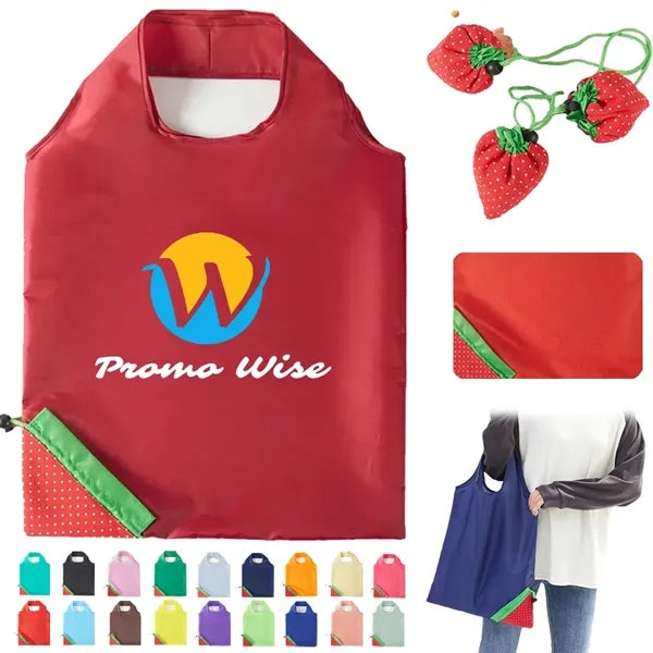 Foldable Strawberry Collapsible Thickened Eco Shopping Bag