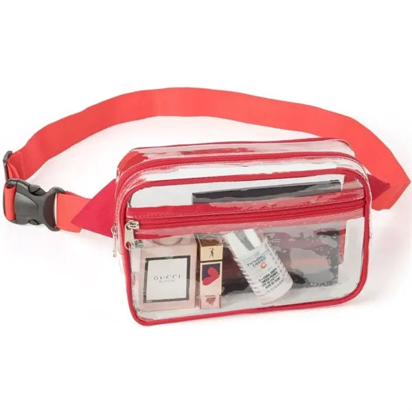 Waist Bag Stadium Approved Clear PVC Transparent Fanny Pack