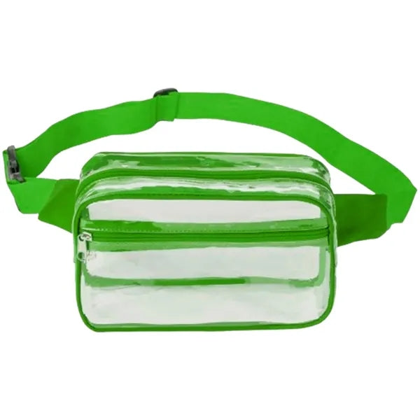 Waist Bag Stadium Approved Clear PVC Transparent Fanny Pack