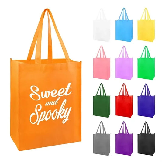 80GSM Non Woven Small Tote Bags W/ Reinforced Handles