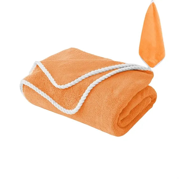 Large-sized quick-drying coral fiber bath towel