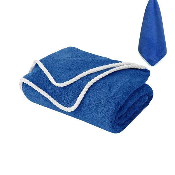 Large-sized quick-drying coral fiber bath towel