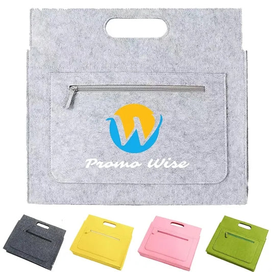 Shockproof Water-Resistant Durable Felt Laptop Tote Bag