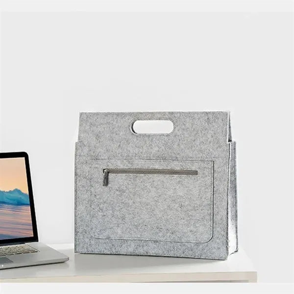 Shockproof Water-Resistant Durable Felt Laptop Tote Bag