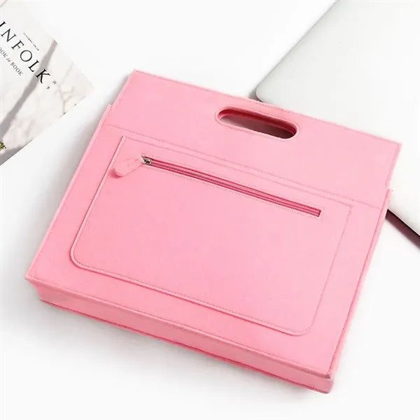 Shockproof Water-Resistant Durable Felt Laptop Tote Bag