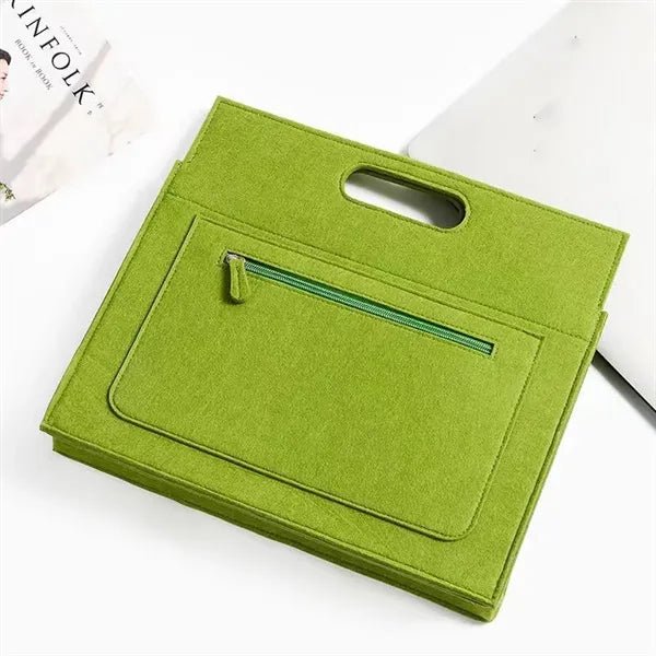 Shockproof Water-Resistant Durable Felt Laptop Tote Bag