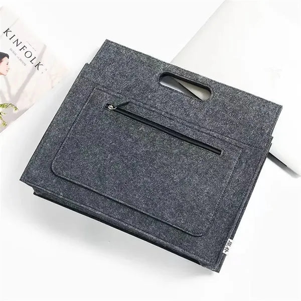 Shockproof Water-Resistant Durable Felt Laptop Tote Bag