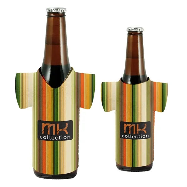 Sublimation V-Neck T-Shirt Shaped Collapsible 12 Oz Bottle