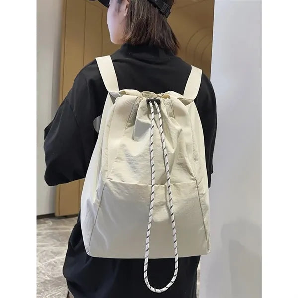 Lightweight Drawstring Durable Versatile Dual-Use Backpack