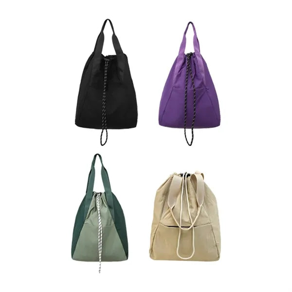 Lightweight Drawstring Durable Versatile Dual-Use Backpack