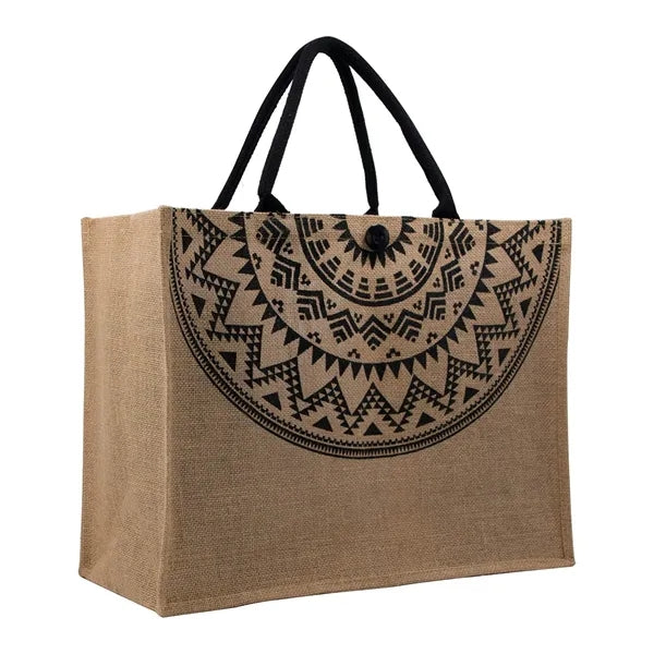 Durable Spacious Eco-Friendly Natural Jute Tote Bag
