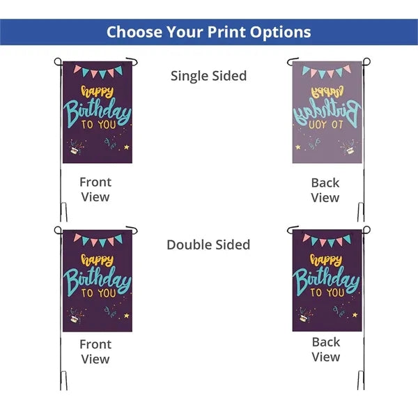Garden Flag with Double Sided (12" x 18")