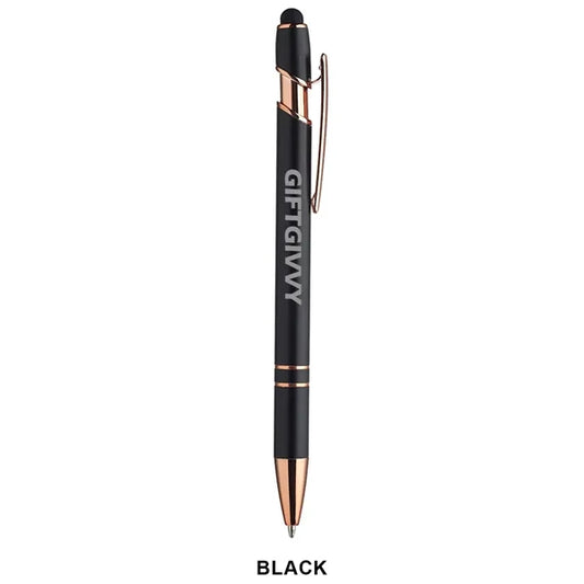 Majesty Stylus Pen with Rose Gold Trim