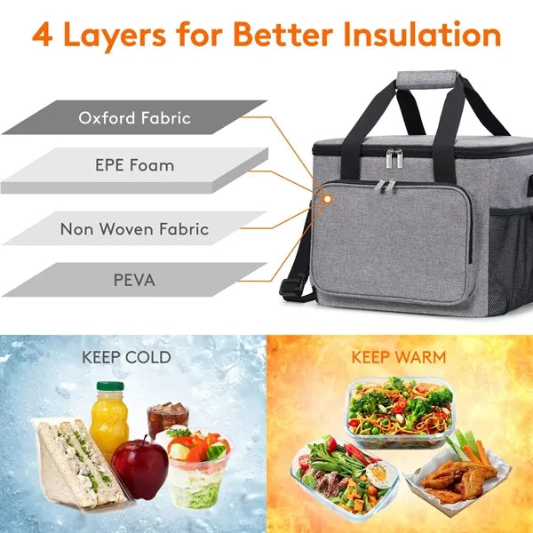 Large Lunch Bag Insulated Lunch Box 15L / 27L