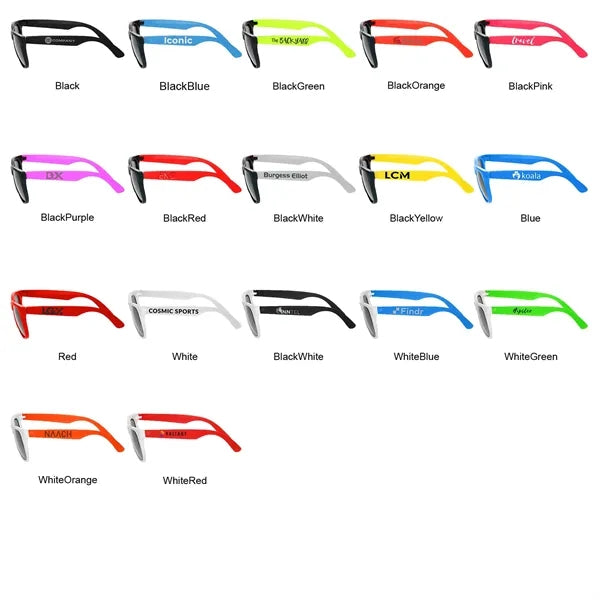 Two-Tone Stylish Plastic Sunglasses