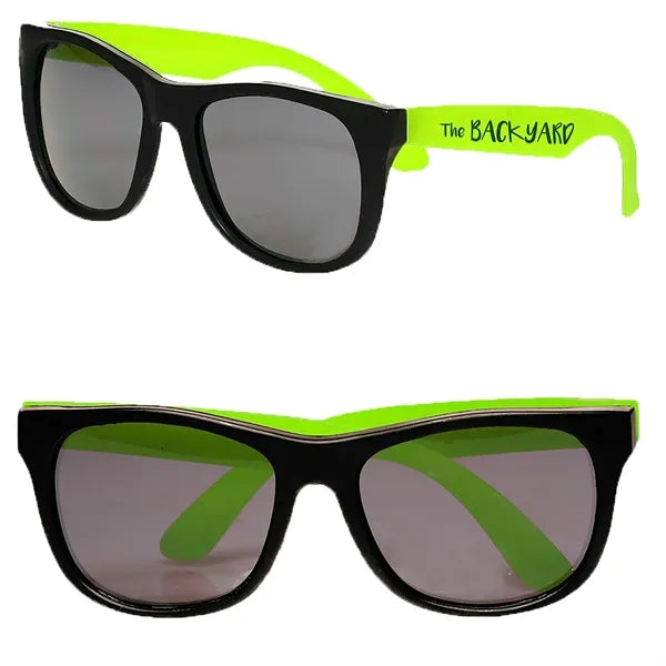 Two-Tone Stylish Plastic Sunglasses