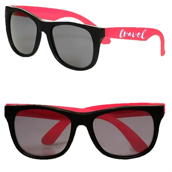Two-Tone Stylish Plastic Sunglasses