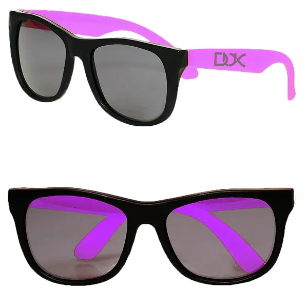 Two-Tone Stylish Plastic Sunglasses