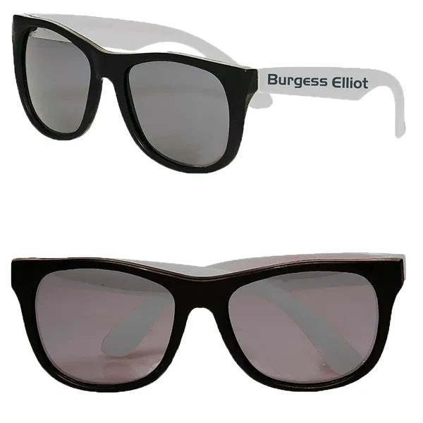 Two-Tone Stylish Plastic Sunglasses