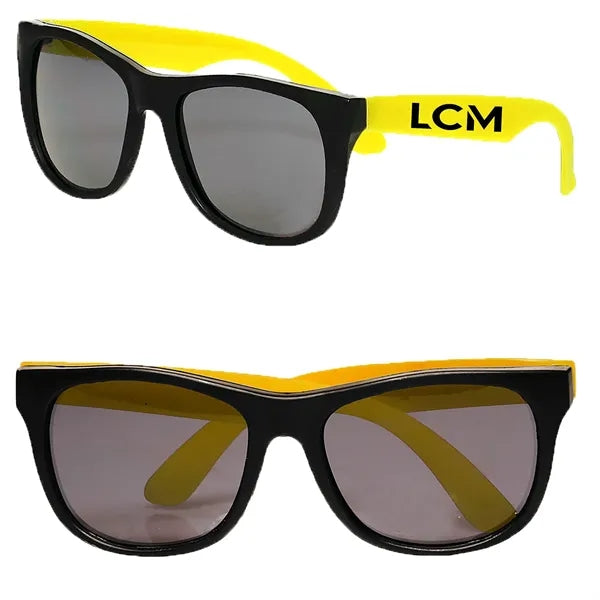 Two-Tone Stylish Plastic Sunglasses