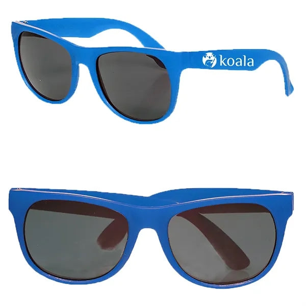 Two-Tone Stylish Plastic Sunglasses
