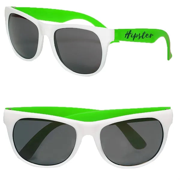 Two-Tone Stylish Plastic Sunglasses