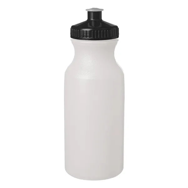 Lightweight Push-cap Water Bottle - Recyclable, 20 oz.