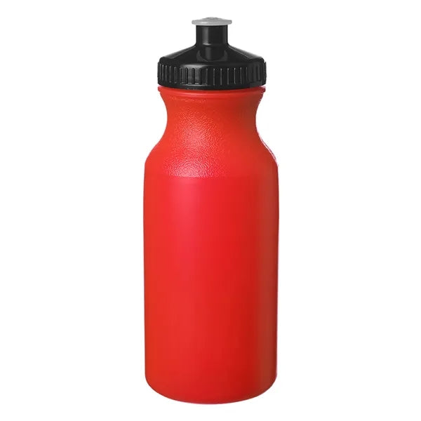 Lightweight Push-cap Water Bottle - Recyclable, 20 oz.