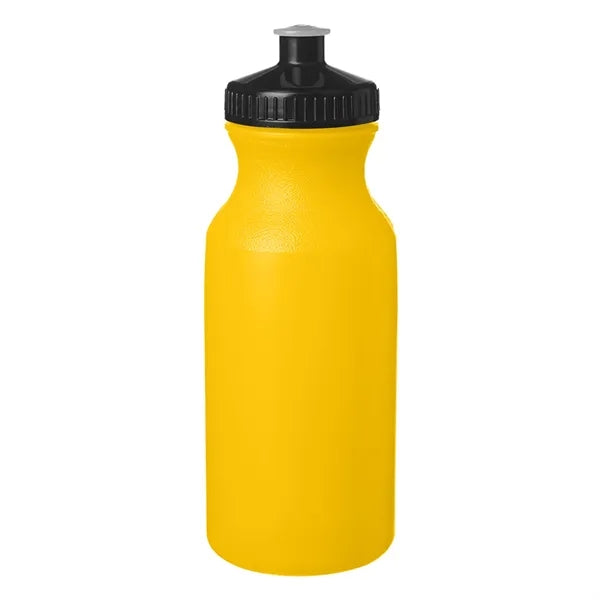 Lightweight Push-cap Water Bottle - Recyclable, 20 oz.