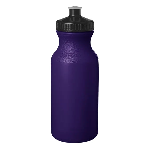 Lightweight Push-cap Water Bottle - Recyclable, 20 oz.