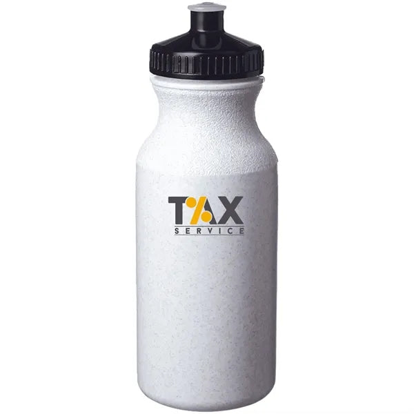 Lightweight Push-cap Water Bottle - Recyclable, 20 oz.