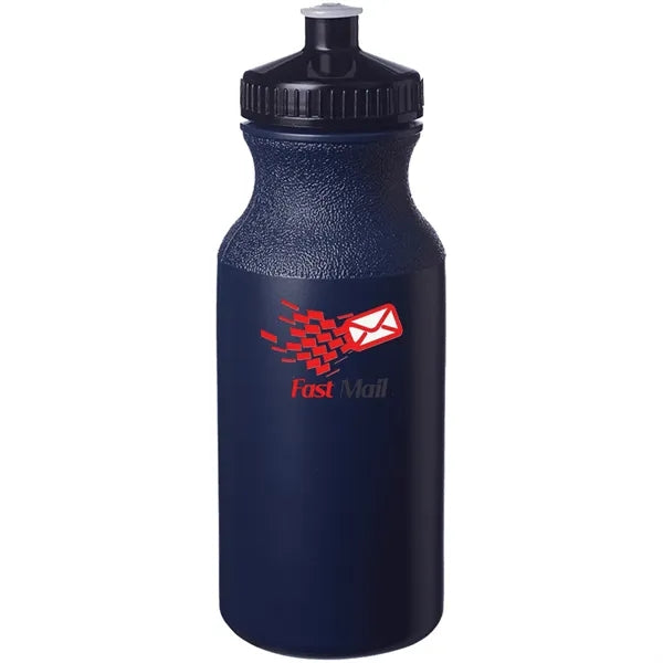 Lightweight Push-cap Water Bottle - Recyclable, 20 oz.