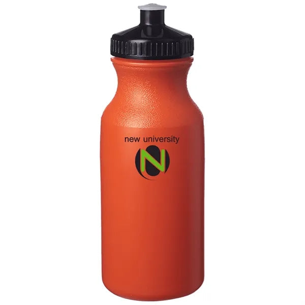 Lightweight Push-cap Water Bottle - Recyclable, 20 oz.