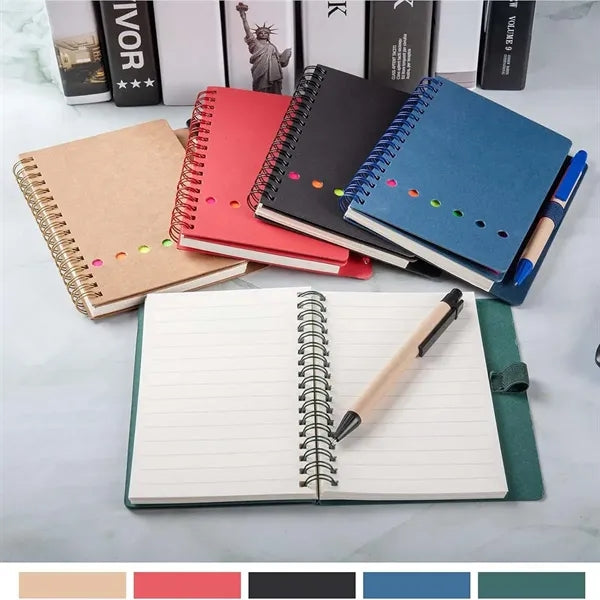 Kraft Cover Spiral Pocket Notebook
