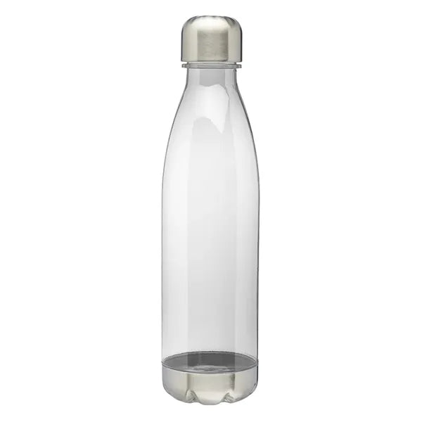 Cola-shaped Plastic Water Bottle - Steel Cap, 25 oz.