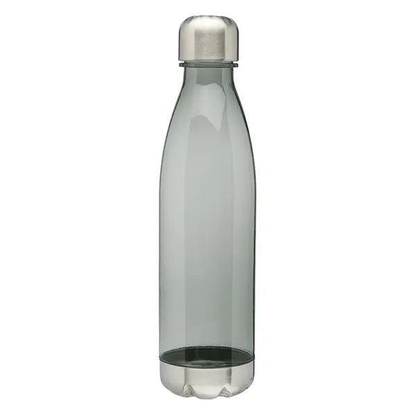 Cola-shaped Plastic Water Bottle - Steel Cap, 25 oz.