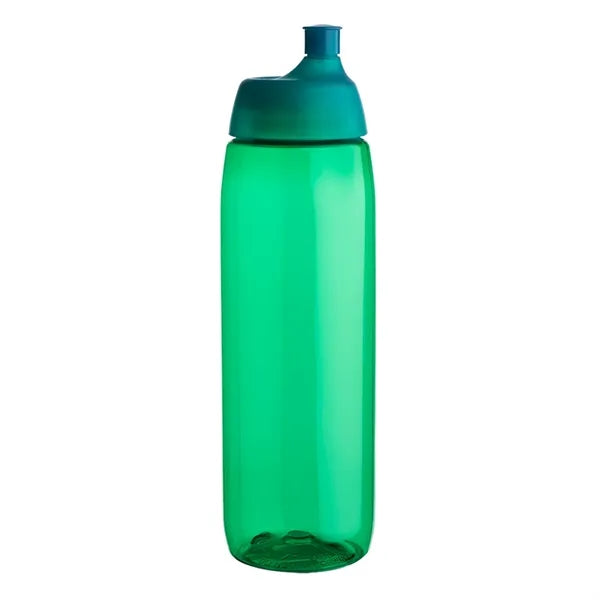 Lenexa Plastic Water Flask - Push Caps, 34 oz.