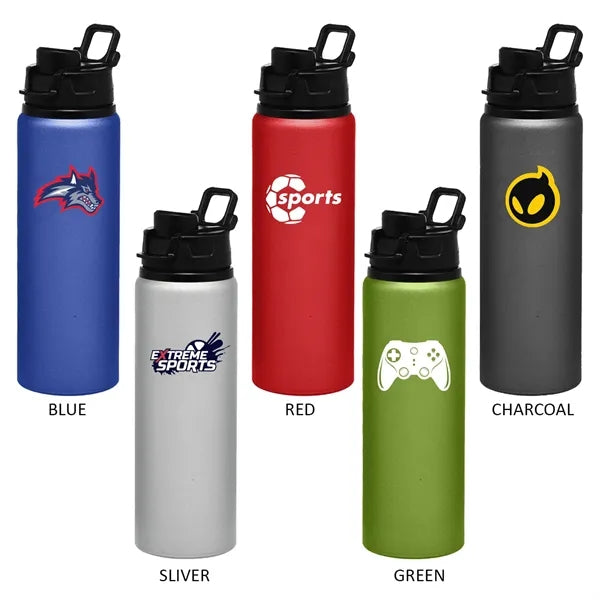 Aluminum Water Bottle - Snap Lid, 25 oz.