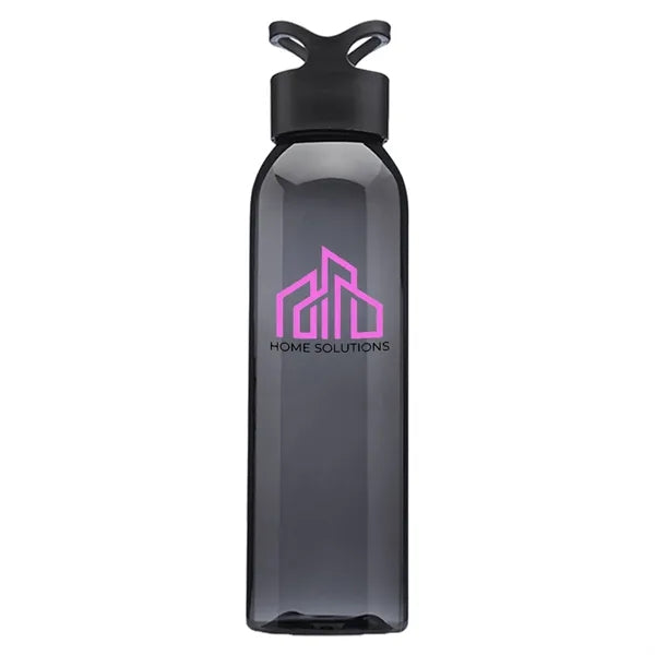 Plastic Gym Water Bottles - Carrying Loop Cap, 22 oz.