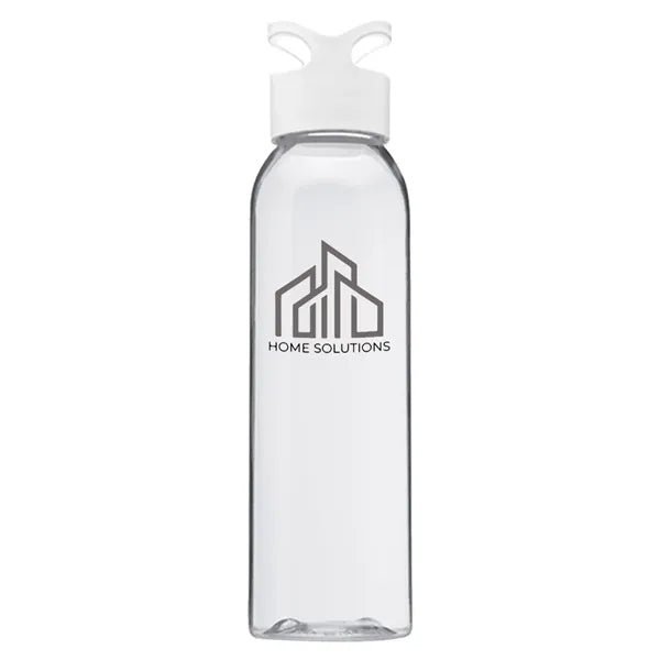 Plastic Gym Water Bottles - Carrying Loop Cap, 22 oz.