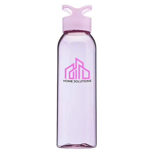 Plastic Gym Water Bottles - Carrying Loop Cap, 22 oz.