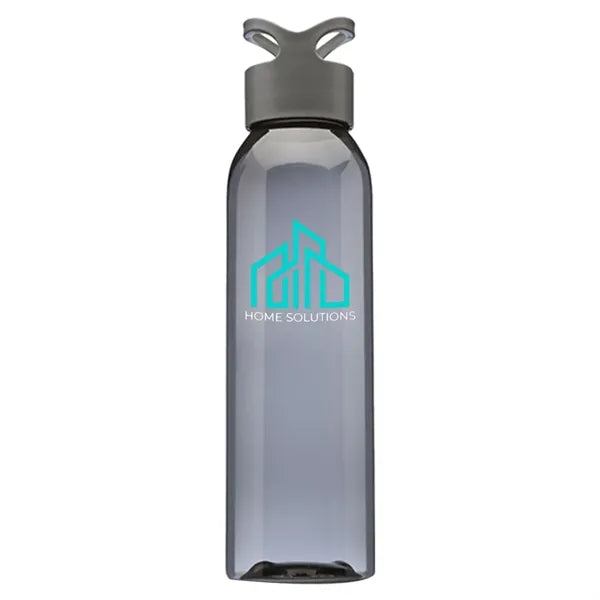 Plastic Gym Water Bottles - Carrying Loop Cap, 22 oz.