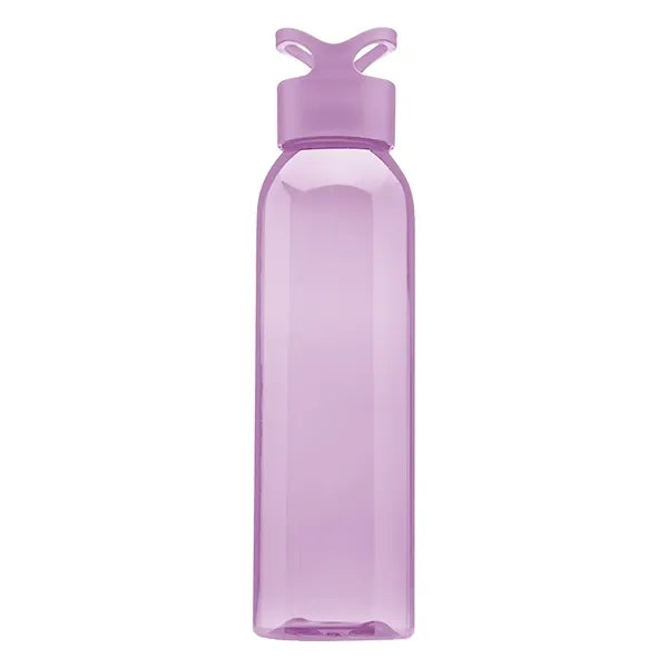 Plastic Gym Water Bottles - Carrying Loop Cap, 22 oz.