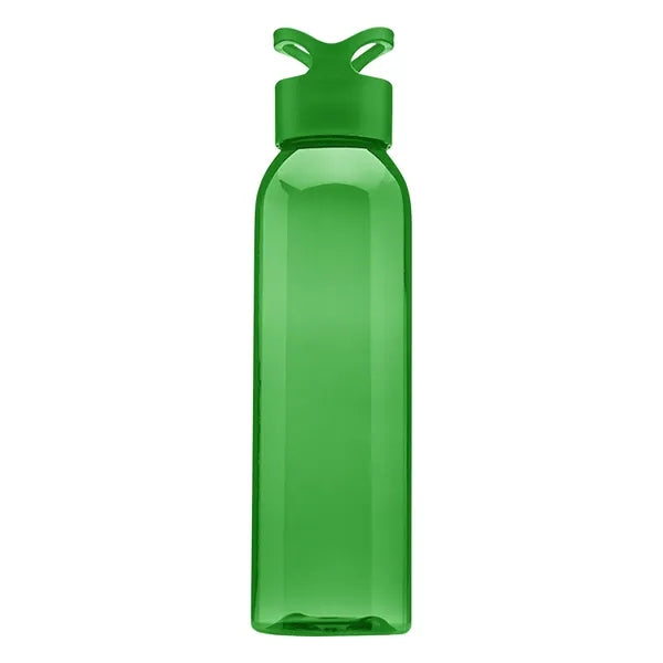 Plastic Gym Water Bottles - Carrying Loop Cap, 22 oz.