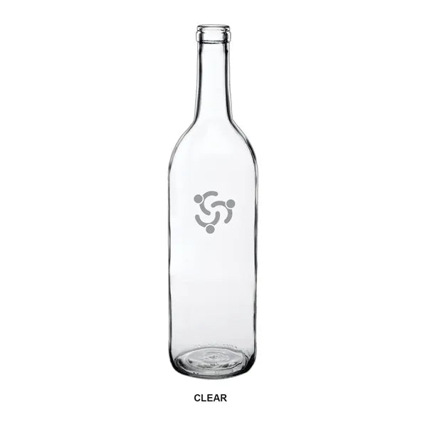 Wine Bottle-shaped Glass Water Bottle - Double Transparent
